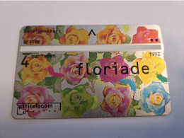 NETHERLANDS /FLOWERS/ ADVERTISING  4 UNITS  LANDYS & GYR / COMPLIMENTS CARD   Mint  ** 15944** - Private