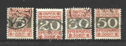 ANTILLES DANOISES  Taxe 1905 (o) Y&T N° 5 à 8    - P 12.5 - Danemark (Antilles)