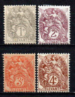 Levant  - 1902 -  Type Blanc  - N°9 à 12 - Neufs * - MLH - Unused Stamps