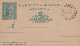 INTERO POSTALE 1895 SAN MARINO NON VIAGGIATO MA ANNULLATO (ZP4978 - Postwaardestukken