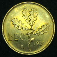 Italia 20 Lire, 1981 - 20 Lire