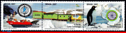 Ref. BR-3010 BRAZIL 2007 - ANTARCTIC STATION, INTLPOLAR YEAR, SHIPS, PENGUIN, SET MNH, SCIENCE 3V Sc# 3010 - Unused Stamps