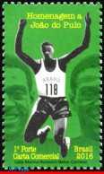 Ref. BR-V2016-22 BRAZIL 2016 - TRIBUTE TO 'JOAO DO PULO', OLYMPIC GOLD, TRIPLE JUMP, MNH, FAMOUS PEOPLE 1V - Ungebraucht