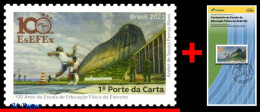 Ref. BR-V2022-17+E BRAZIL 2022 - ARMY PHYSICAL EDUCATIONSCHOLL, MOUNTAIN, RIO, MNH + BROCHURE, ARMY 1V - Unused Stamps