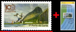 Ref. BR-V2022-17+E BRAZIL 2022 - ARMY PHYSICAL EDUCATIONSCHOLL, MOUNTAIN, RIO, MNH + BROCHURE, ARMY 1V - Ongebruikt