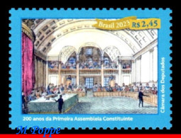 Ref. BR-V2023-13 BRAZIL 2023 - 200 YEARS OF THE FIRSTCONSTITUENT ASSEMBLY, MNH, HISTORY 1V - Ongebruikt