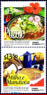 Ref. MX-2785A MEXICO 2012 - BRAZIL, FOODS,MAIZE AND CASAVA, POZOLE, SET MNH, JOINT ISSUE 2V Sc# 2784-2785 - Neufs