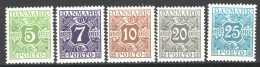 Danimarca 1930 Segnatasse Unif.22/26 */MH VF/F - Portomarken
