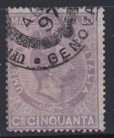 Italie - 1878 - 1900  Humbert I  - Fiscaux ( Belle Oblitération ) - Revenue Stamps