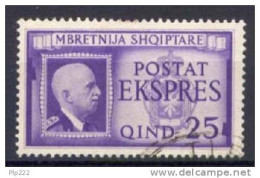 Albania 1939 Sass.Ex1 Usato/Used VF/F - Albanie