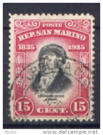 San Marino 1935 Sass.196 Usato /Used VF - Oblitérés