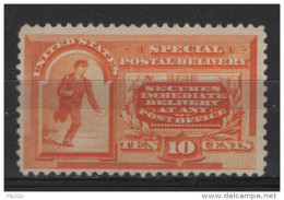 Stati Unitii 1893 Espressi Unif.E3 **/MNH VF/F - Signed Raybaudi - Express & Recommandés