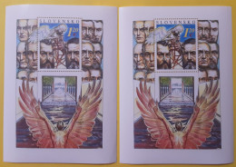 2011 Slovakia  2x 150 Anniversary Of The Memorandum Of The Slovak Nation Angel Death Leader Daxner  Celebrity MNH ** - Unused Stamps