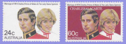 AUSTRALIA 1981  ROYAL WEDDING  S.G. 821-822  U.M. /N.S.C. - Nuovi