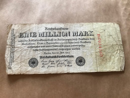 Banknote Reichsbanknote Deutsches Reich 1 Million Mark Juli 1923 - 1 Mio. Mark