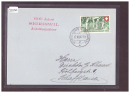 GRÖSSE 10x15cm - SIGRISWIL - 600 JAHRE JUBILÄUMSFEIER 1947 - BUREAU DE POSTE AUTOMOBILE - AUTOMOBIL POSTBUREAU - TB - Sigriswil