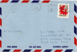 73448 - Canada - 1978 - 25¢ Ahorn EF A LpBf M1A 4T0 - ... -> Westdeutschland - Covers & Documents