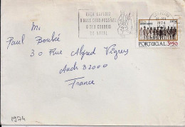 PORTUGAL N° 1241 S/L. DE LISBONNE / 26.12.74 POUR LA FRANCE - Cartas & Documentos