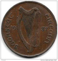 *ireland  1 Penny  1937  Km 3  Vf+ - Irland