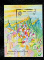 San Marino 2023 - 60° Anniversario Della Cassa Edile Sammarinese 1v In Foglietto Complete Set ** MNH - Ungebraucht