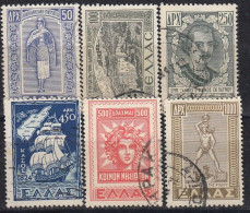 GRIECHENLAND 1947 -  MiNr: 549-558 - 6 Werte  Used - Oblitérés