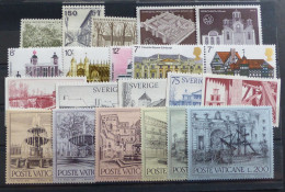 CEPT Mitläufer Lot Ca 1975   MNH ** Postfrisch       #6255 - Collections, Lots & Séries