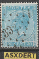 N° 18  LP 332 Seraing - 1865-1866 Perfil Izquierdo