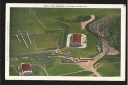 MUNICIPAL AIRPORT WICHITA KANSAS AIRPHOTO BY EDGAR B. SMITH - Wichita