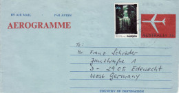 AUSTRALIA 1987 AEROGRAMME SENT TO EDEWECHT - Cartas & Documentos