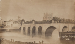 Rochester Bridge In 1830 River Victorian Kent Old Real Photo Postcard - Rochester