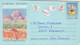 AUSTRALIA 1985 AEROGRAMME SENT TO EDEWECHT - Covers & Documents