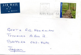 73462 - Australien - 2005 - $1,80 Hadrian's Wall A LpBf ADELAIDE - ... -> Japan - Cartas & Documentos