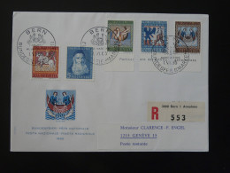 FDC Recommandée Registered Pêche Fishing Pro Patria Suisse 1965 (ex 3) - Lettres & Documents