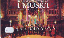 TELECARTE JAPON *  CHEF D ' ORCHESTRA (114) Conductor * I MUSICI * DIRECTOR MUSIC * PHONECARD JAPAN * CONCERT - Música