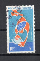 POLYNESIE  PA  N°  35   OBLITERE   COTE  1.80€    HUITRE PERLIERE - Used Stamps