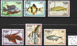 CUBA 1993 à 98 Oblitérés Côte 2 € - Oblitérés