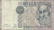 BANQUE NATIONALE D'ITALIE BANCA D'ITALIA 1000 LIRE 1982 MARCO POLO - 1.000 Lire