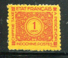 INDOCHINE- Taxe Y&T N°75- Neuf Avec Charnière * - Timbres-taxe