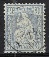 SUISSE Ca.1867-78: Le ZNr. 41, "Helvétie Assise", Obl. CAD - Usados