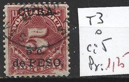 CUBA TAXE 3 Oblitéré Côte 5 € - Postage Due