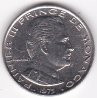 Monaco . 1 Franc 1975  Rainier III, En Nickel - 1960-2001 Nouveaux Francs