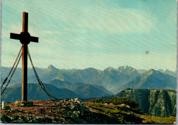 48123 - Niederösterreich - Göstling A. Ybbs , Hochkar , Gipfelpanorama , Gipfelkreuz - Gelaufen 1971 - Scheibbs