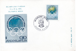 Yugoslavia, Olympic Week 1973, Pierre De Coubertin - Covers & Documents