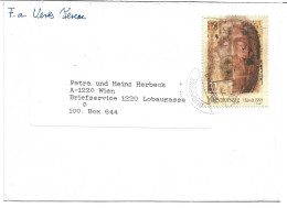 0165t: Ungarn- Brief Nach Wien, Motiv Christus, 2008 - Lettres & Documents