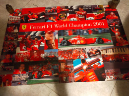 Poster Ferrari Schumacher World Champion 2001 - Car Racing - F1