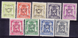 BELGIQUE COB PREO SERIE 25  ** MNH. (7C173) - Typos 1936-51 (Kleines Siegel)