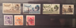 Egypt, 1953 King Farouk King Egypt And Sudan , 3 Bars Surcharged, Collection Of 7 Stamps Used - Gebraucht