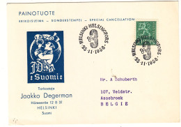 Finlande - Carte Postale De 1958 - Oblit Helsinki - Exp Vers Assebroek - - Brieven En Documenten