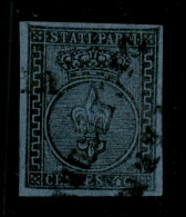 Antichi Stati Italiani - Parma - 1852 - 40 Cent (5) Usato - Cert. R. Diena - Andere & Zonder Classificatie