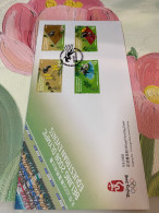 Hong Kong Stamp FDC China Olympic 2008 Horses - Sommer 2008: Peking